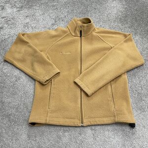 Columbia Benton Springs Fleece Jacket Womens Medium Brown Full Zip Outdoor Hike
